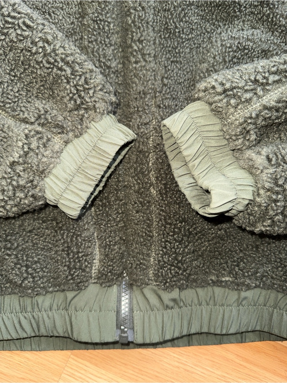 Lululemon Reversible Jacket Olive Green Sherpa Small - Picture 5 of 12